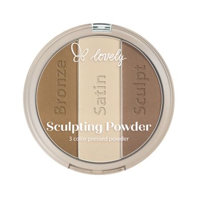 Lovely, Sculpting Powder, paleta do konturowania twarzy, nr 4, 15g