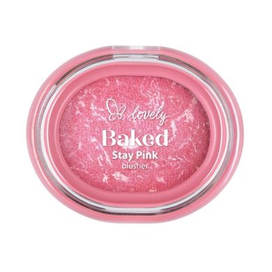 Lovely, Stay Pink Baked Blusher, wypiekany róż do policzków, nr 02, 3.5g