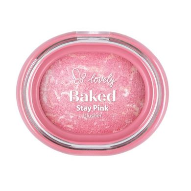 Lovely, Stay Pink Baked Blusher, wypiekany róż do policzków, nr 03, 3.5g