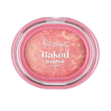 Lovely, Stay Pink Baked Blusher, wypiekany róż do policzków, nr 04, 3.5g