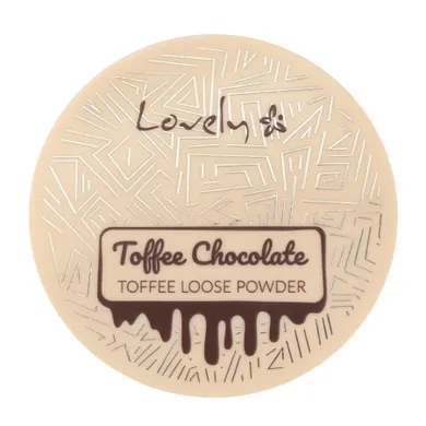 Lovely, Toffe Chocolate Loose Powder, czekoladowy matowy puder brązujący do twarzy i ciała z ekstraktem z nasion kakao, 8g