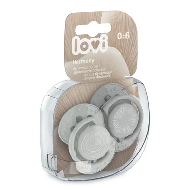 Lovi, Harmony, smoczek silikonowy, dynamiczny, 0-6 m, 2 szt.
