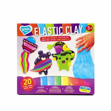 Lovin, Elastic Clay, ciastolina, 20 kolorów