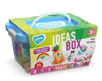 Lovin, Pudełko pomysłów, ciastolina, zestaw kreatywny