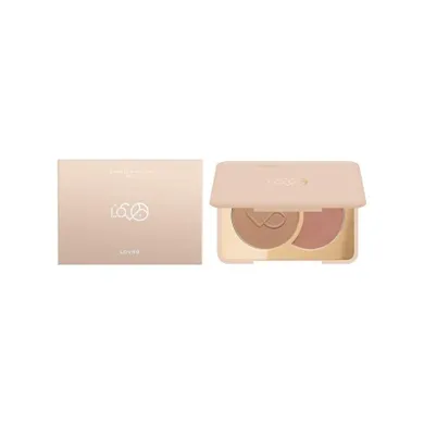 Lovro, Bronze & Blush Set, prasowany bronzer i róż do modelowania twarzy, 5g