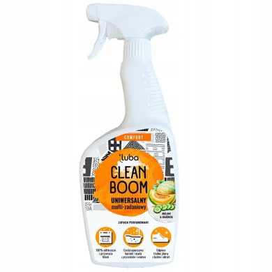 Luba, Comfort Clean Boom, uniwersalny płyn do czyszczenia, Melon & Ogórek 600 ml