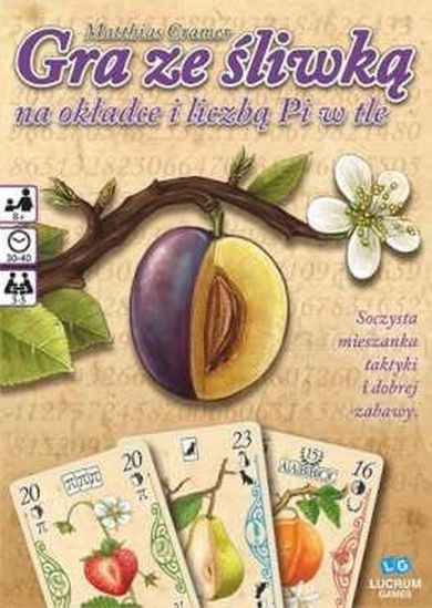Lucrum Games, Gra ze śliwką na okładce i liczbą Pi w tle, gra towarzyska
