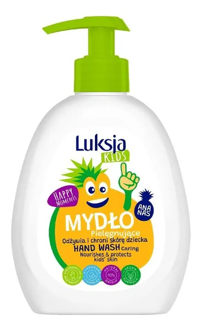 Luksja Kids, pielęgnujące mydło w płynie dla dzieci, ananas, 300ml