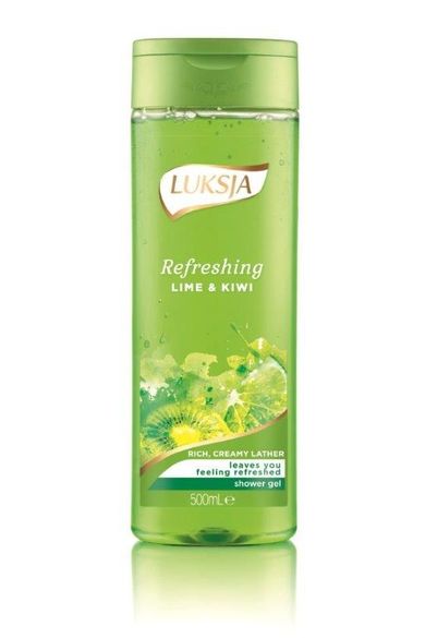 Luksja, żel pod prysznic, Refreshing Lime & Kiwi, 500 ml
