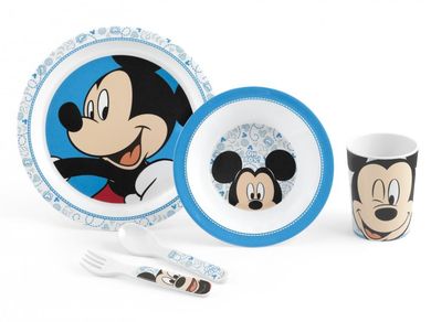 Lulabi, Myszka Mickey, zestaw naczyń, 6m+