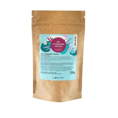 LullaLove, sól wspierająca z olejkami eterycznymi, tymianek i paczula, 250 g