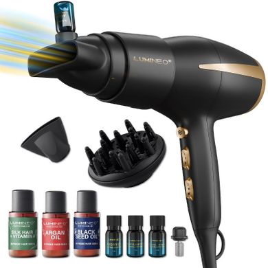 Lumineo, Professional Line, suszarka z dyfuzorem do serum jedwabny powiew + zestaw serum 3-20 ml