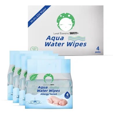 Luna Bambini, Aqua Water Wipes, chusteczki wodne, 16-50 szt.