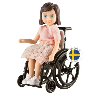 Lundby, lalka na wózku inwalidzkim