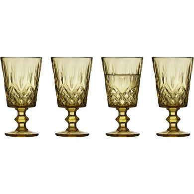 Lyngby Glas, Sorrento, kieliszki do wina, bursztynowe, 290 ml, 4 szt.