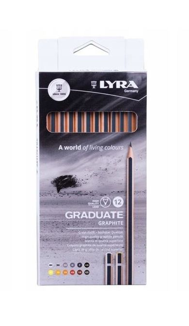 Lyra, ołówek grafitowy 4H-6B, 12 szt.