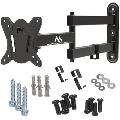 Maclean, uchwyt do telewizora lub monitora, MAX. VESA 100X100, 13-32", 30 kg, czarny, MC-417