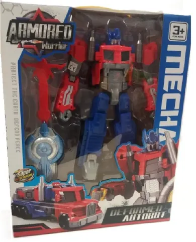 Macyszyn Toys, tir, robot transformujący, czerwony