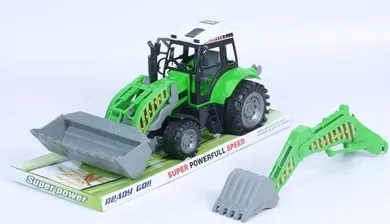 Macyszyn Toys, traktor koparka, zielony