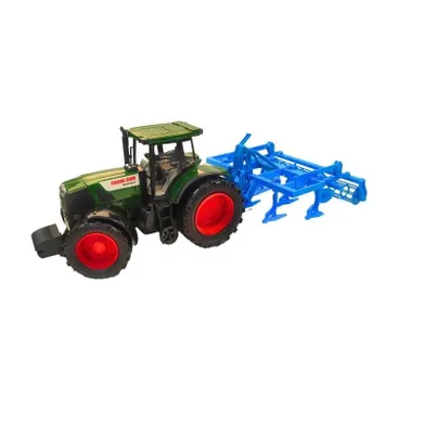 Macyszyn Toys, traktor z pługiem, pojazd rolniczy