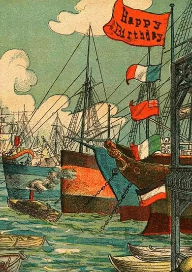 Madame Treacle, karnet urodzinowy z kopertą B6, Port