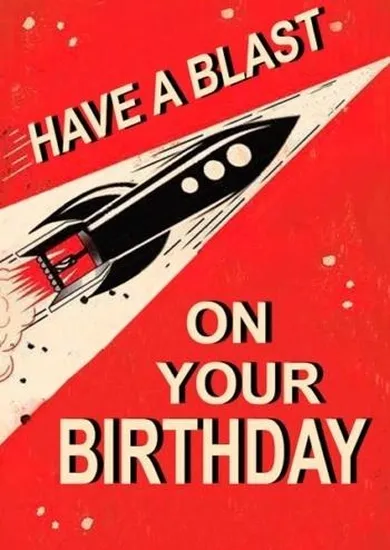 Madame Treacle, karnet urodzinowy z kopertą B6, Rakieta