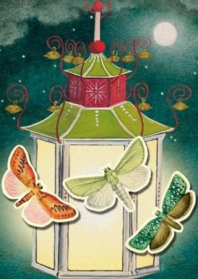 Madame Treacle, karnet z kopertą B6, Lampion i ćmy