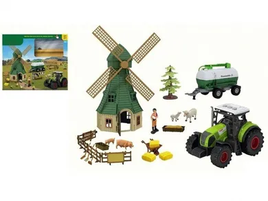 Madej, farma z młynem, traktorem i figurkami, 57 elementów