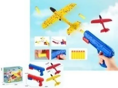 Madej, pistolet z samolotem i strzałkami, 6 szt.