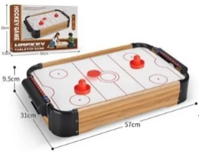 Madej, stół do hokeja, drewniany, gra zręcznościowa, 57-31-9,5 cm