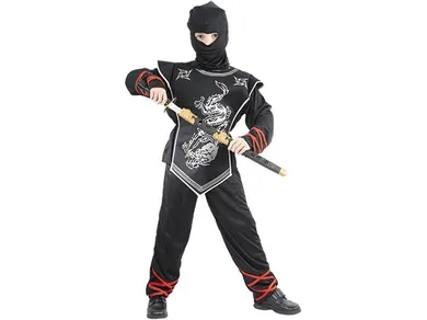 Madej, Wojownik Ninja, strój, czarny, rozmiar S
