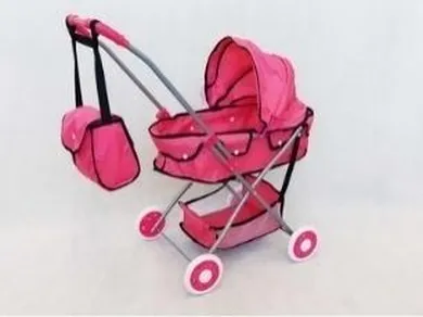 Madej, wózek głęboki dla lalek, różowy