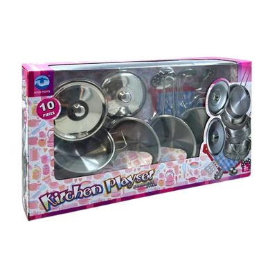 Madej, zestaw kuchenny, metalowe naczynia i akcesoria, 10 elementów