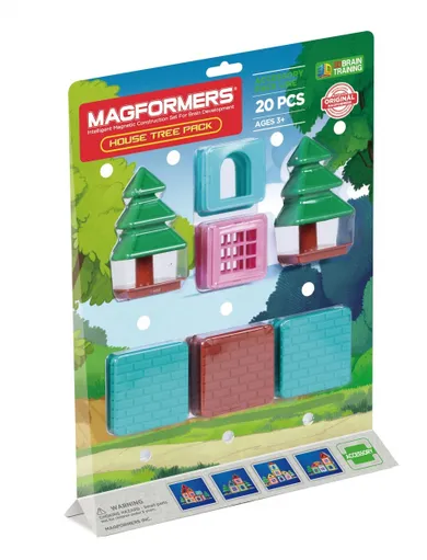 Magformers, Accessory, domek na drzewie, klocki magnetyczne, zestaw uzupełniający, 20 elementów
