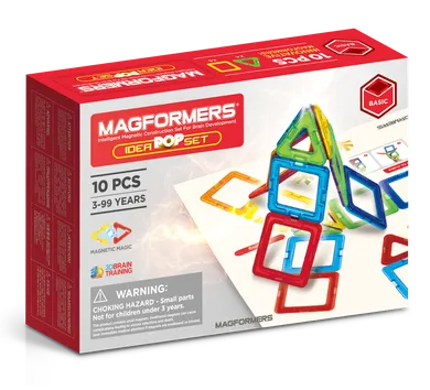 Magformers, Basic, Idea Pop Set, klocki magnetyczne, 10 elementów