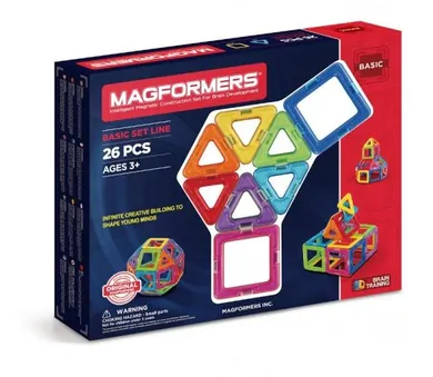 Magformers, Basic, klocki magnetyczne, 26 elementów