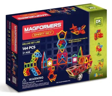 Magformers, Deluxe, Smart Set, klocki magnetyczne, 144 elementy