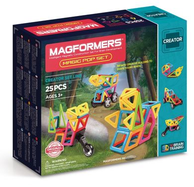 Magformers, Klocki magnetyczne, Creator magic pop set, 25 elementów
