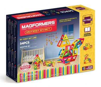 Magformers, klocki magnetyczne, My First, 54 elementy