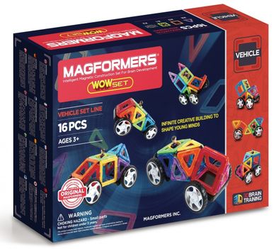 Magformers, Klocki magnetyczne, Vehicle Wow, 16 elementów