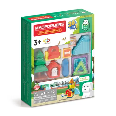 Magformers, Milo's Mansion, klocki magnetyczne, 33 elementy