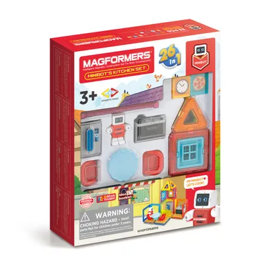 Magformers, Minibot's Kitchen, klocki magnetyczne, 33 elementy