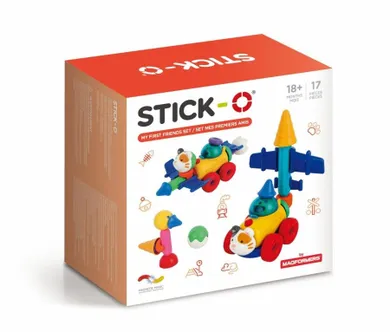 Magformers, Stick-O, Zestaw z przyjaciółmi, klocki magnetyczne, 17 elementów