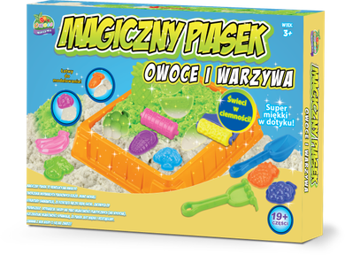 Magiczny Piasek, Owoce i warzywa, piasek kinetyczny
