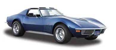 Maisto, Chevrolet Corvette 1970, pojazd, niebieski, 1:24