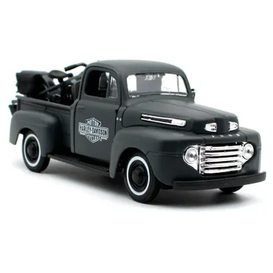 Maisto, Harley Davidson 1942 WLA Flathead + 1948 Ford f-1 Pick-up, motor, model pojazdu, 1:24
