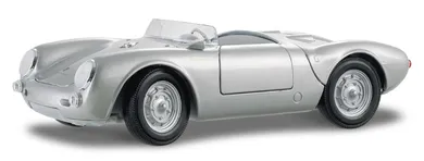 Maisto, Porsche 550 A Spyder, pojazd, srebrny, 1:18