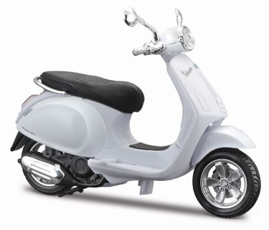 Maisto, Vespa Primavera 150, skuter, biały, 1:12
