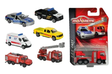 Majorette, auta SOS, model pojazdu, resorak, 1:64, 1 szt.