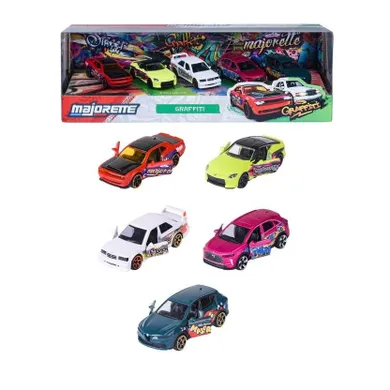 Majorette, Graffiti, modele pojazdów, resoraki, 1:64, 5 szt.
